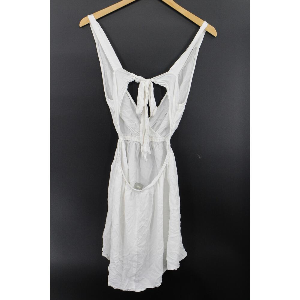 Asos  open tie back tank top mini dress‎ womens 6 angelcore romantic coastal - Picture 5 of 6